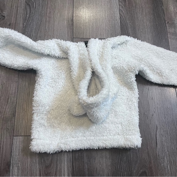 Patagonia Baby Off White Hooded Jacket With Bear Ears 12-18m - Picture 4 of 4